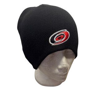 Carolina Huricanes Hat Winter Black Beanie NHL Hockey NWOT